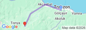 Tour route map