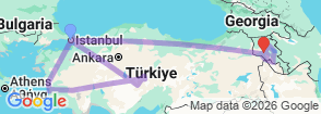 Tour route map