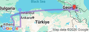 Tour route map