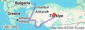Tour route map