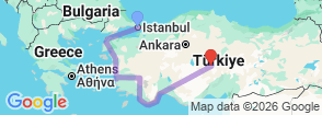 Tour route map