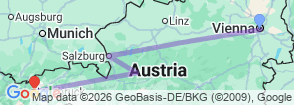 Tour route map