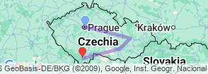 Tour route map