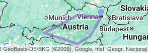 Tour route map