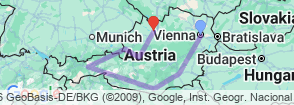 Tour route map