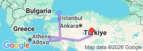 Tour route map