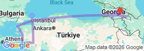 Tour route map