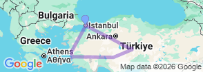 Tour route map