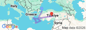 Tour route map