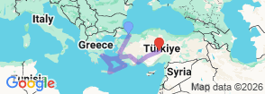 Tour route map