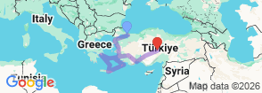 Tour route map