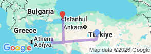 Tour route map
