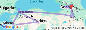 Tour route map