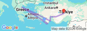 Tour route map