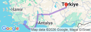 Tour route map