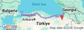 Tour route map