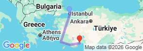 Tour route map