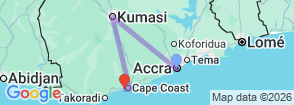 Tour route map