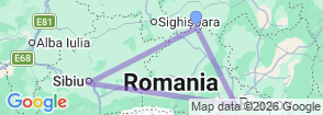 Tour route map