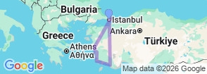 Tour route map