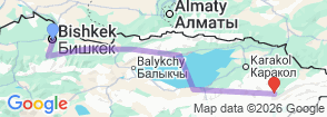Tour route map