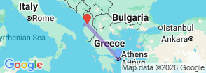 Tour route map