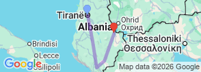 Tour route map