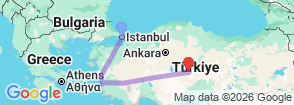 Tour route map