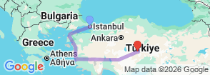 Tour route map