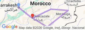Tour route map