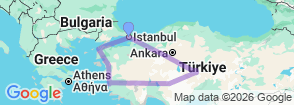 Tour route map
