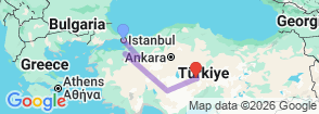 Tour route map