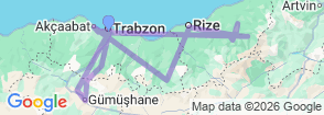 Tour route map