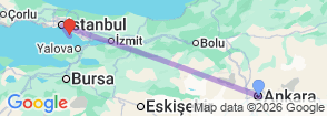 Tour route map