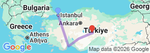 Tour route map