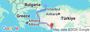 Tour route map
