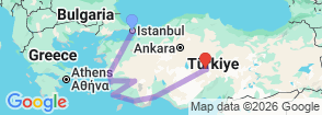 Tour route map