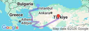 Tour route map