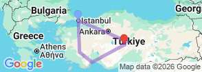 Tour route map