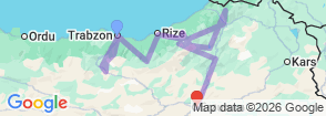 Tour route map
