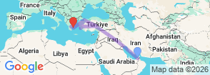 Tour route map