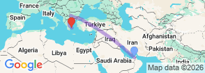 Tour route map