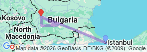 Tour route map