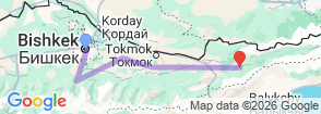 Tour route map