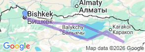 Tour route map