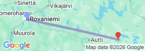 Tour route map