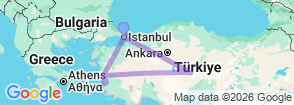 Tour route map