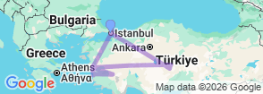 Tour route map