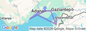 Tour route map
