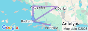 Tour route map